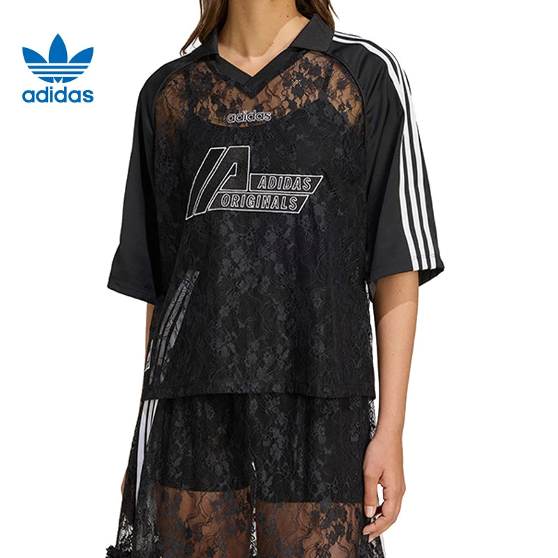 adidas阿迪达斯【太】三叶草女子运动休闲短袖T恤KD2276