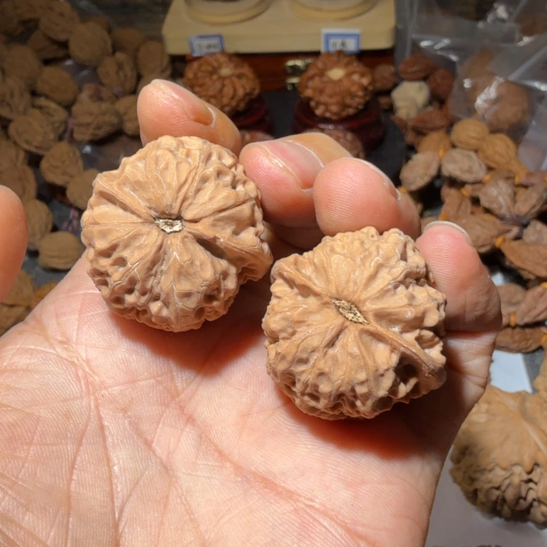 文玩核桃把件沈阳鸡心35有水尖