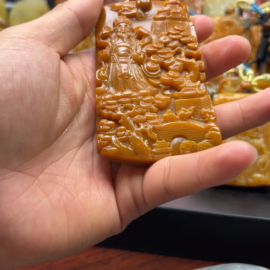 石英质玉（黄龙玉）未镶嵌黄龙玉