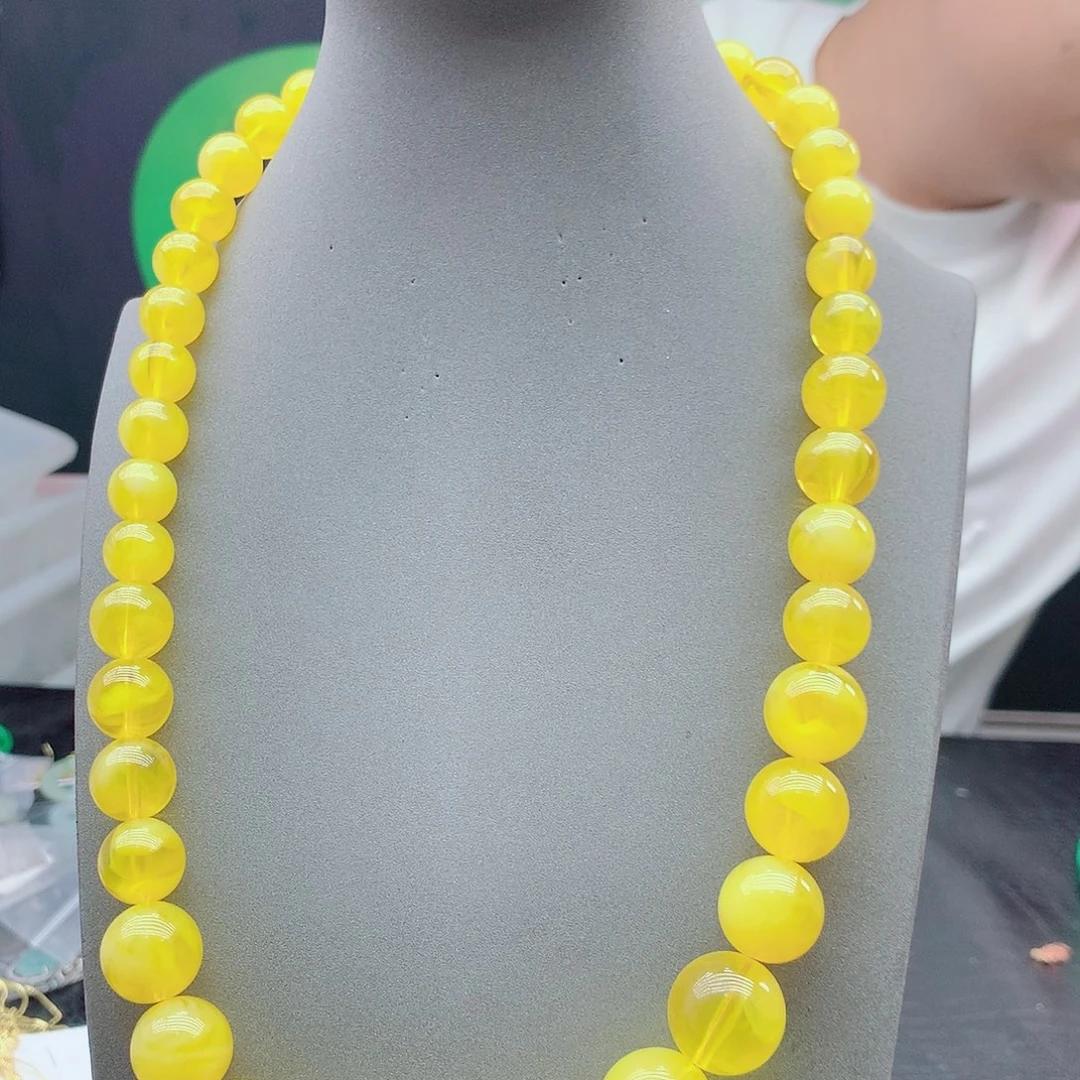 琥珀银S925镶嵌耳饰76