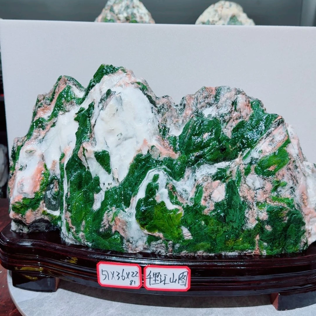 用***4石材青海七彩石摆件