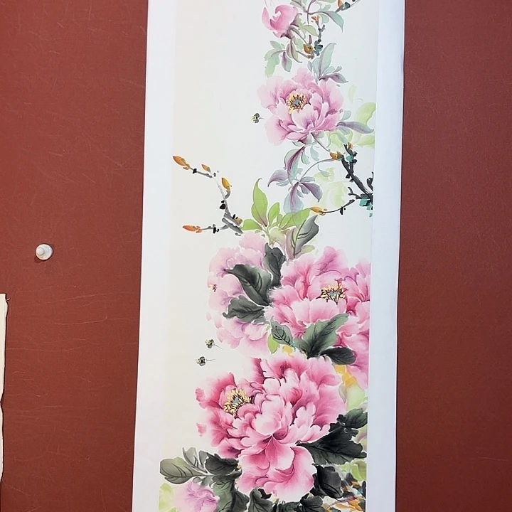 国画听兰老师花鸟
