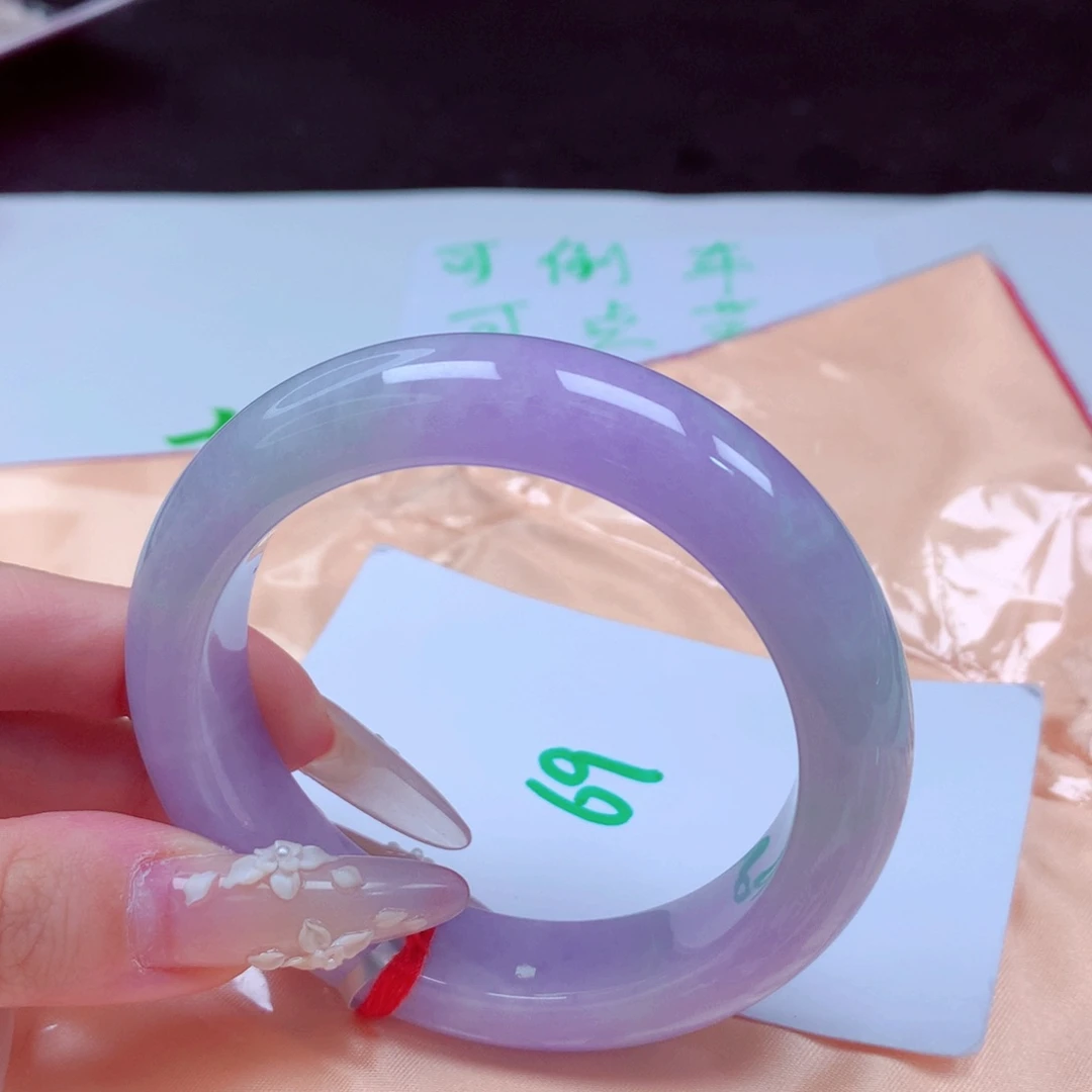 未镶嵌手镯翡翠天然缅甸翡翠A货手镯 69号