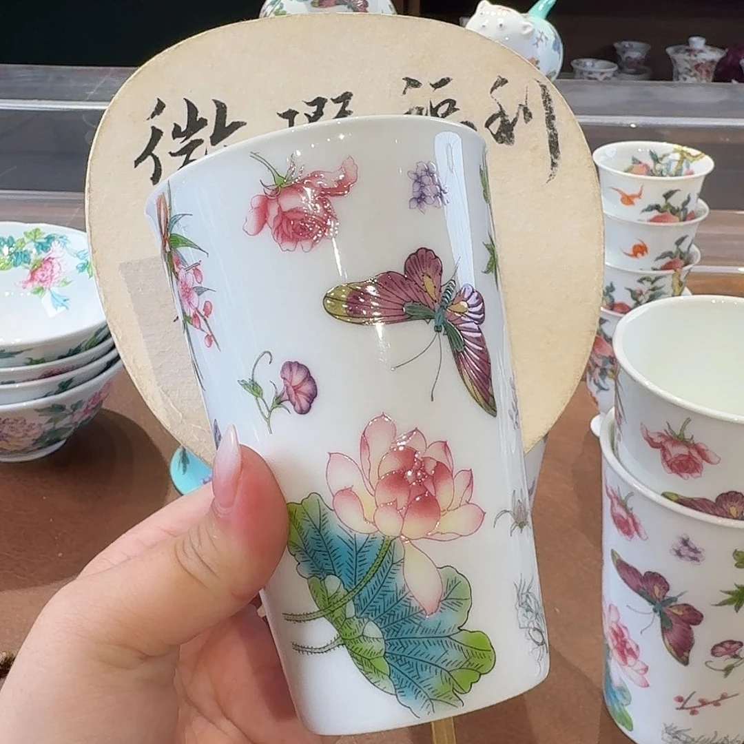 珐琅彩主人杯茶具套装