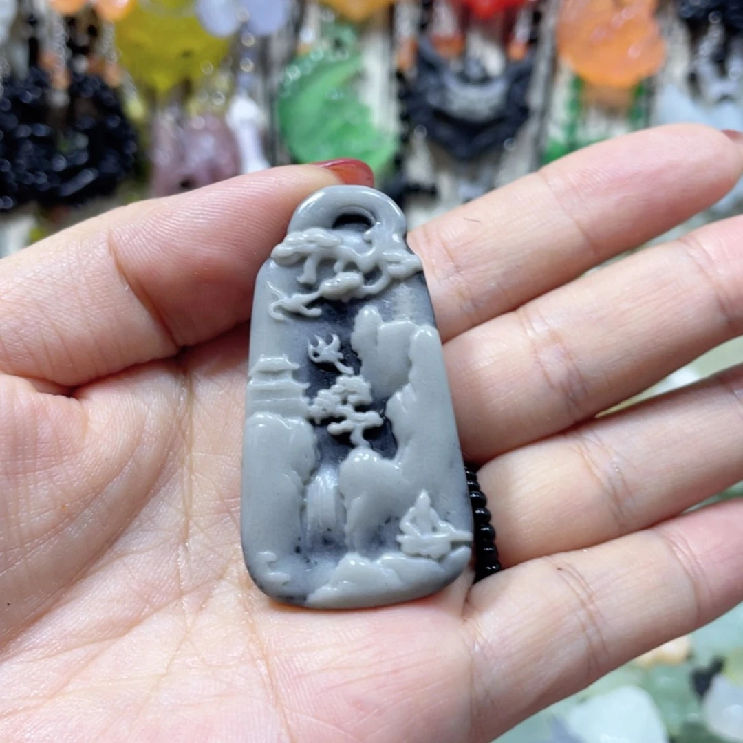 【闪购商品】未镶嵌岫玉颈饰73吊坠