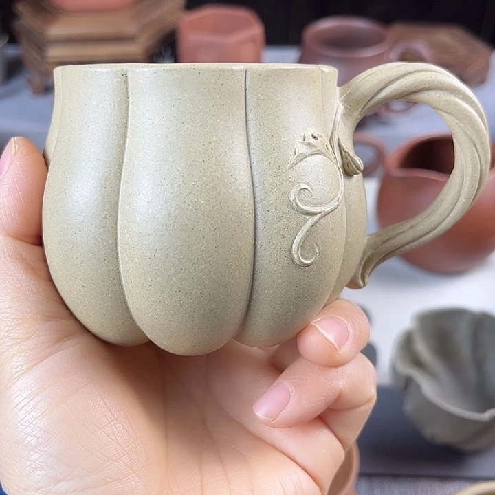 楚***蛙紫砂茶杯全手主人杯容量220