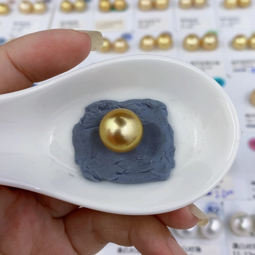 未镶嵌海水珍珠裸珠12-13mm南洋金珠376