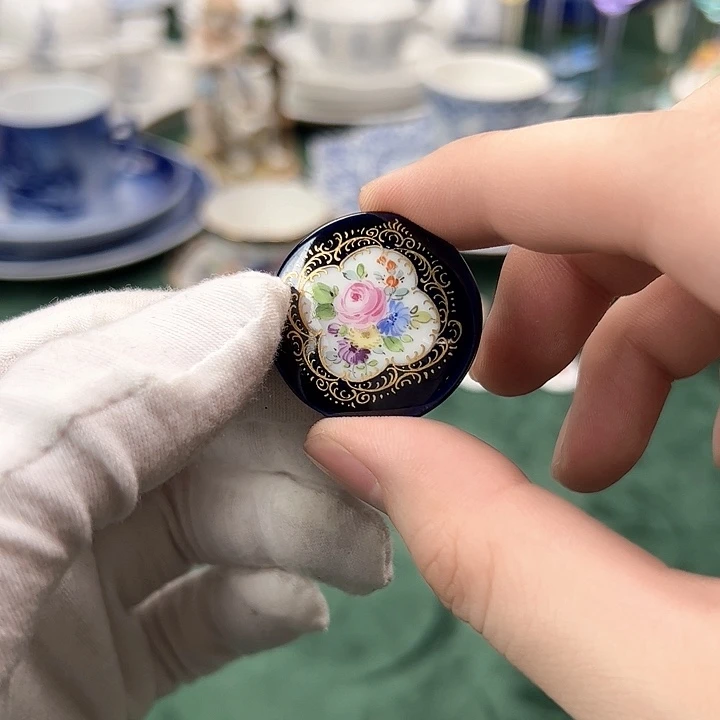 瓷片梅森一等3cm花卉首饰片