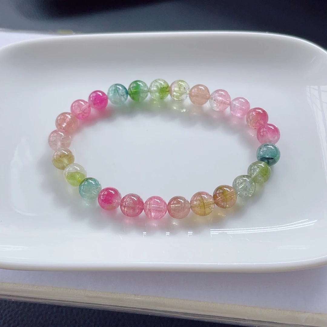 未镶嵌手链碧玺7mm左右