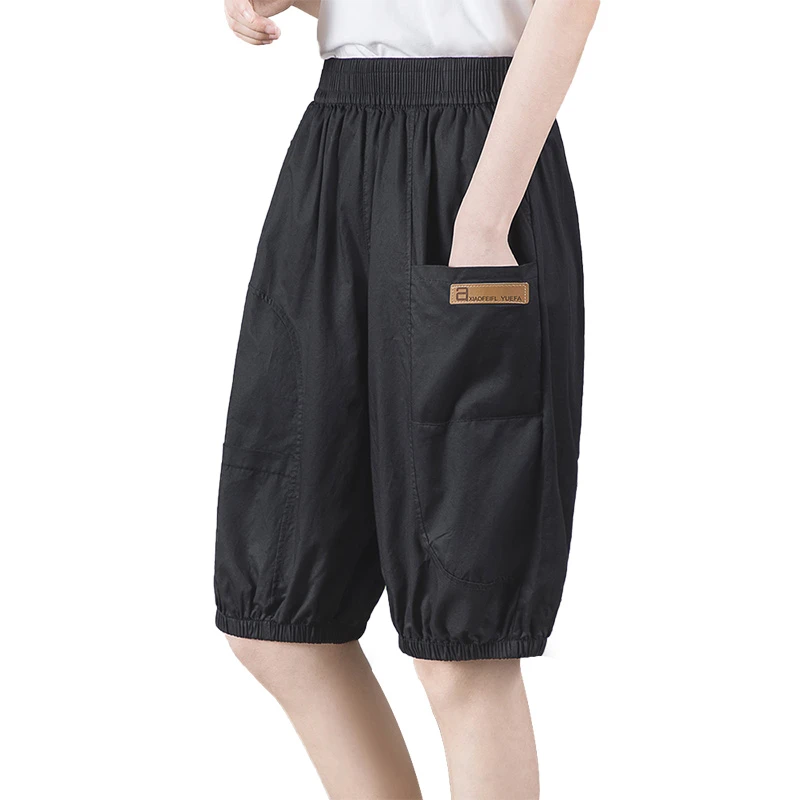 丝柏舍 2025夏季新款女装时尚简约松紧腰宽松休闲裤S32X4341KS