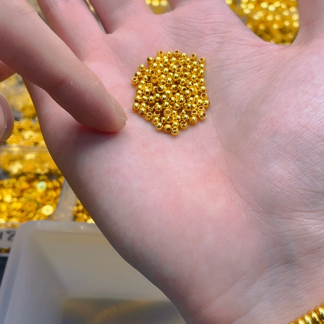 锆石铜合金高货古法珠3mm50颗