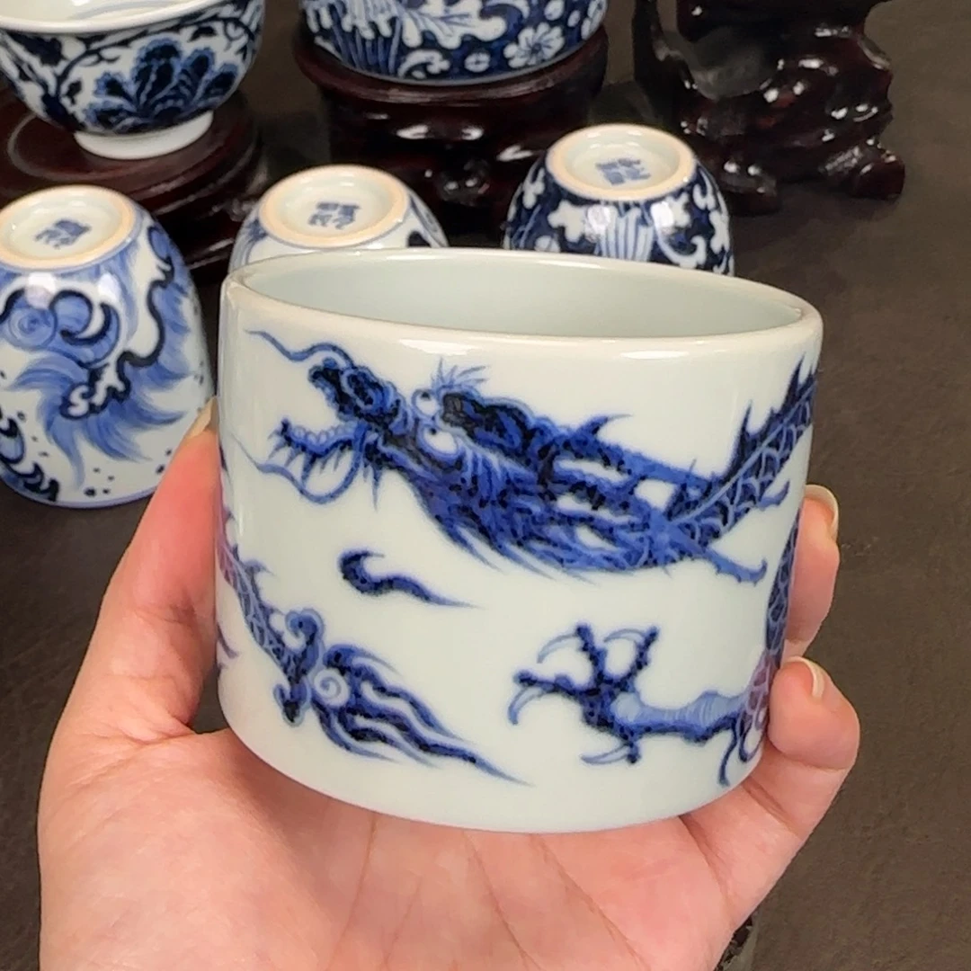 素月明河直口龙纹