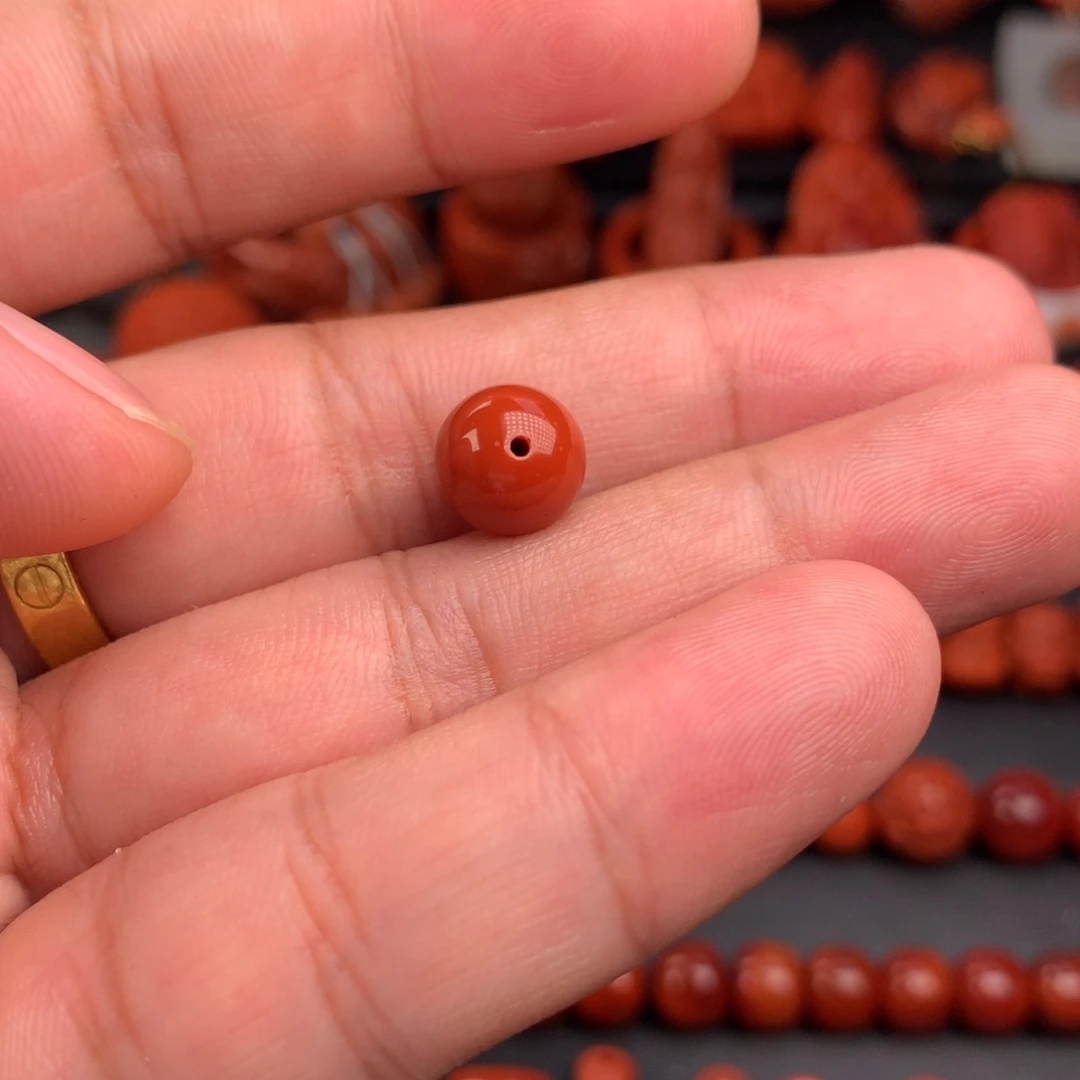 西***i南红玛瑙圆珠9.3未镶嵌