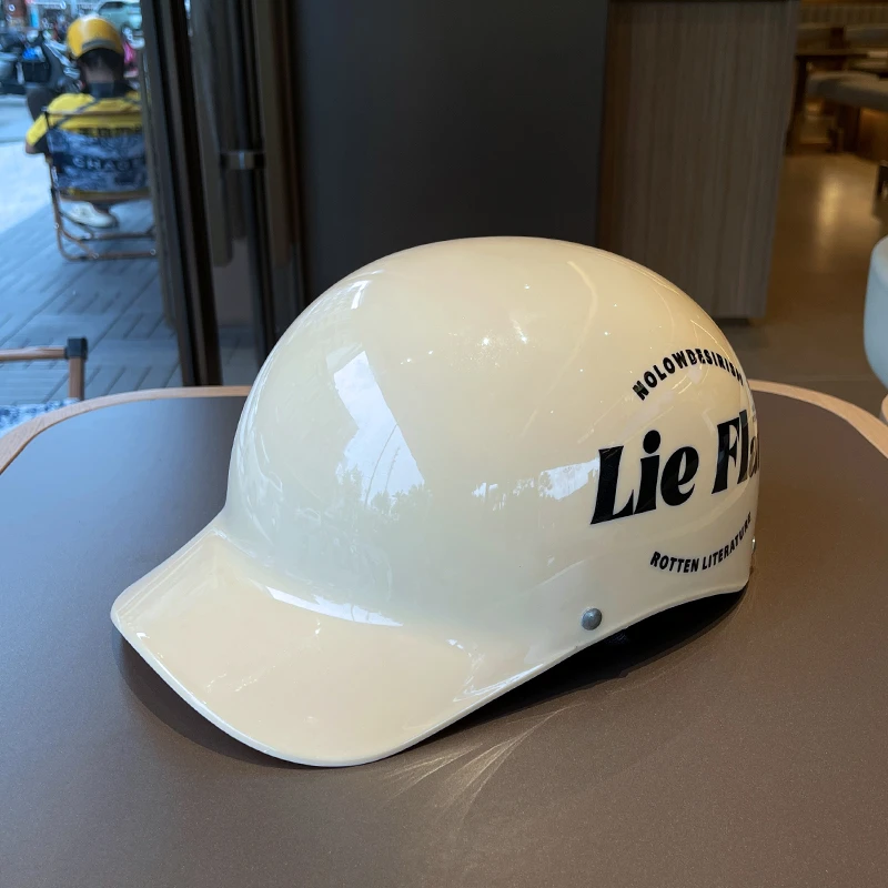 鸭舌帽电动车头盔男女款通用夏季防晒轻便透气摩托安全帽2025新款