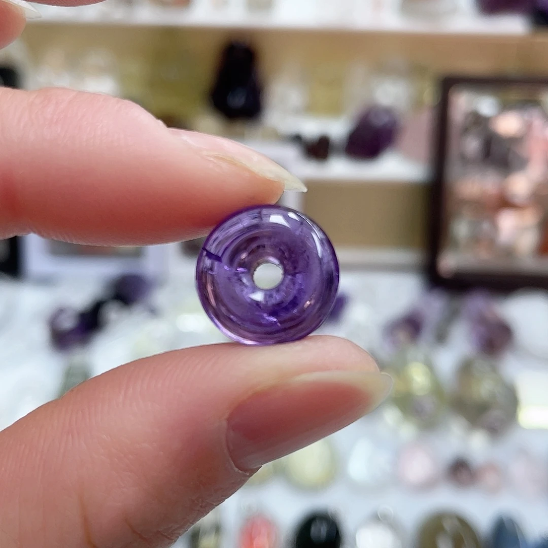 紫晶珠宝半成品未镶嵌7114