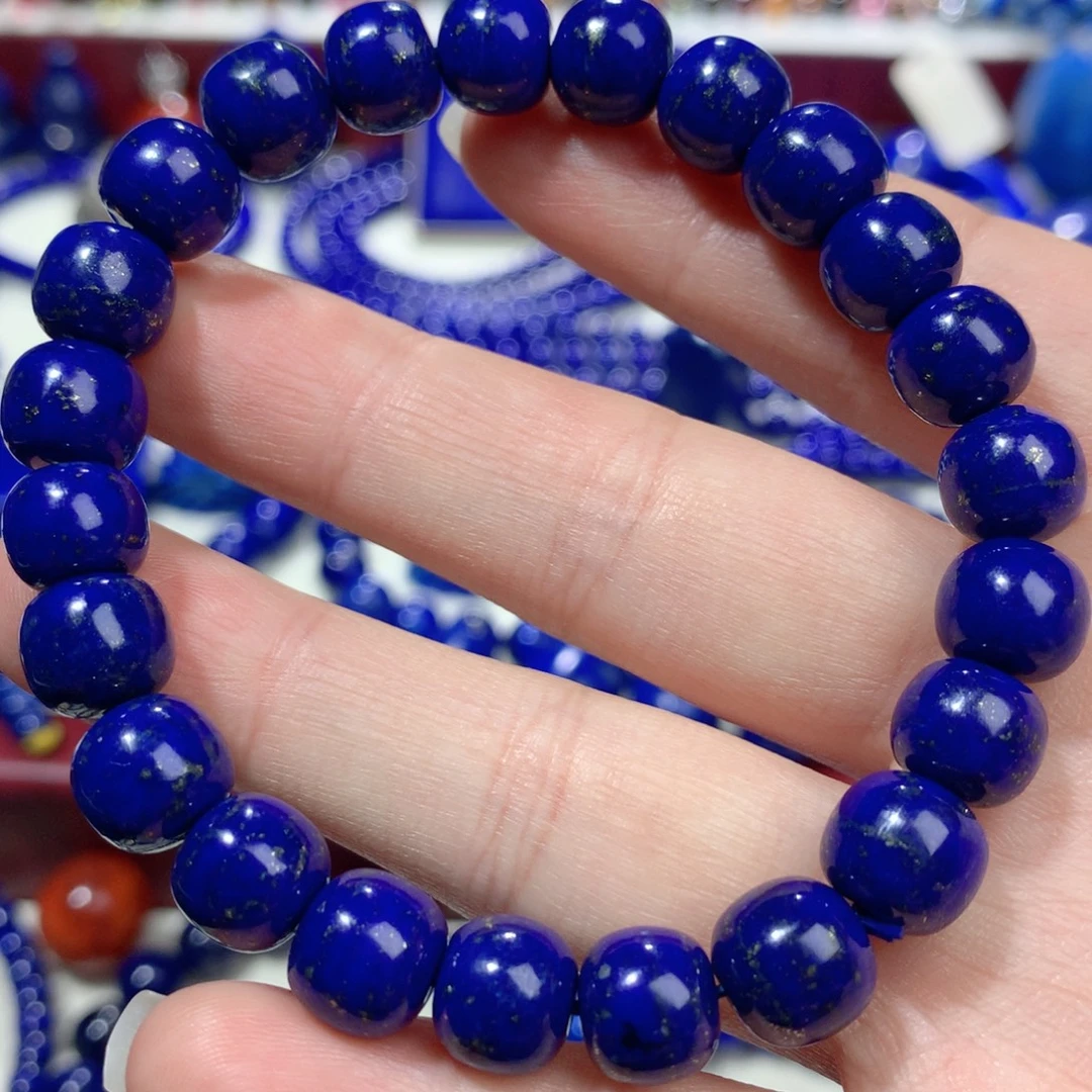 青金石未镶嵌9m老型手链