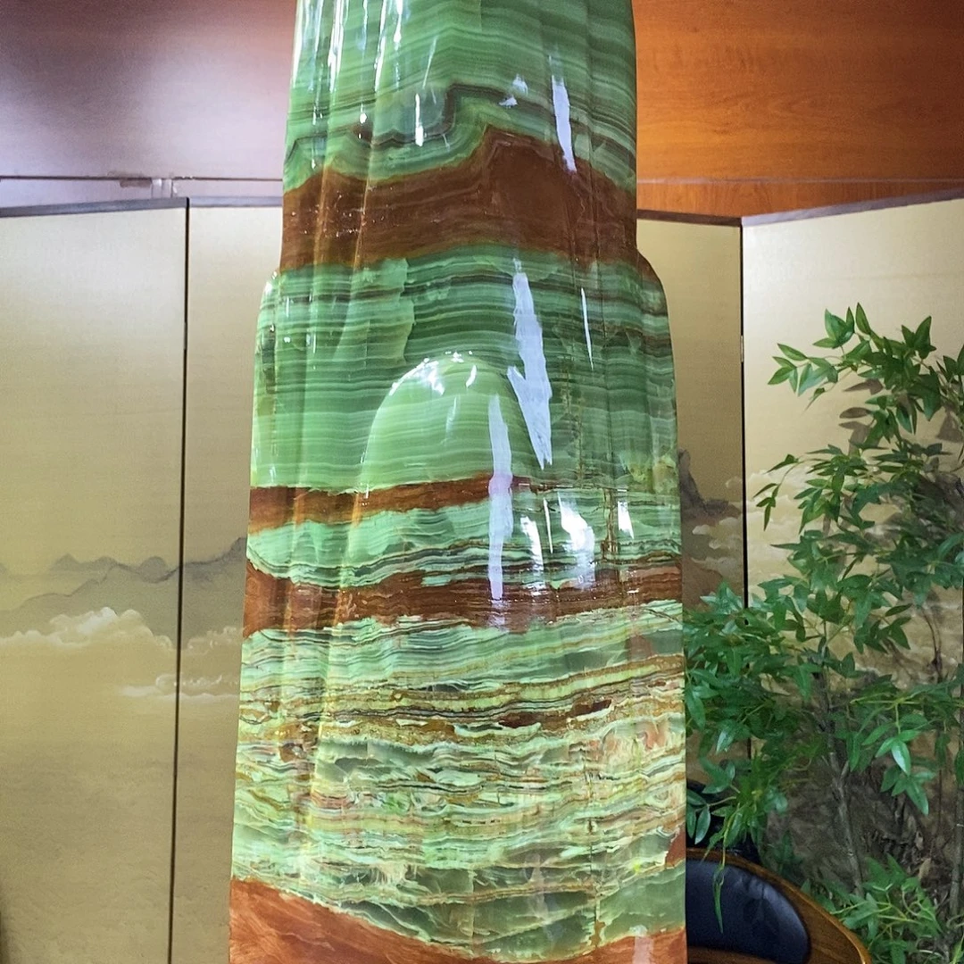 石材山水画作品摆件