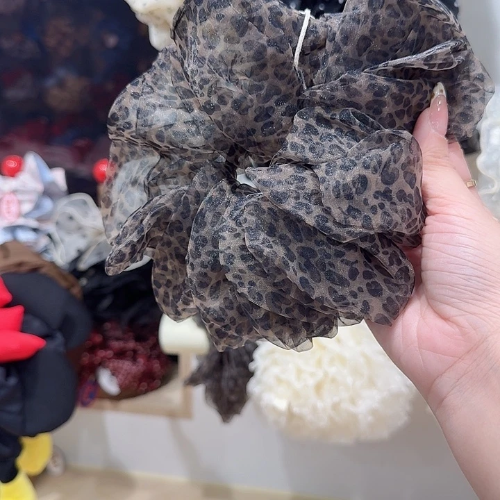 豹纹纱纱大肠圈款式