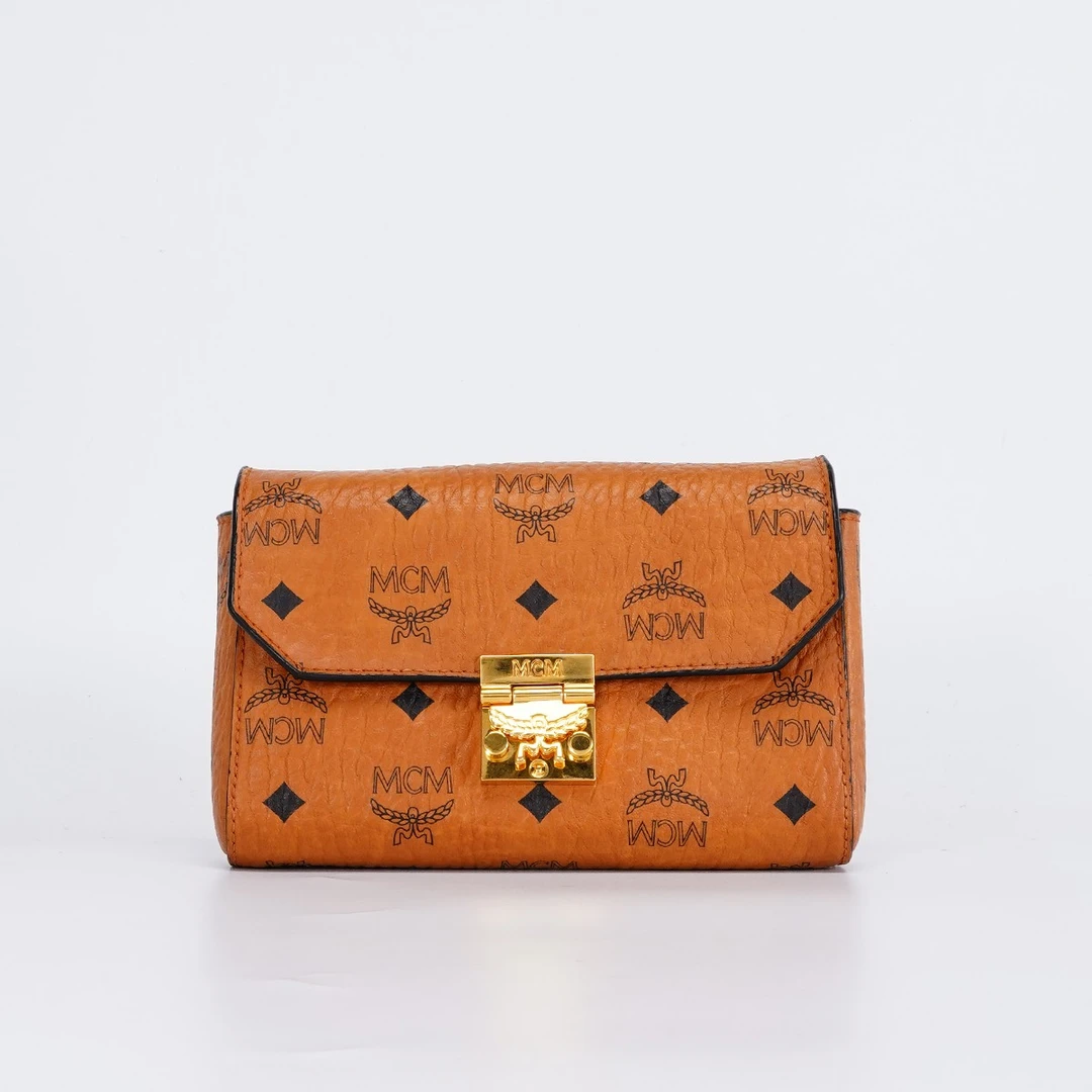 95新 MCM 【MCM专属】链条包小号干邑色/BG22006055