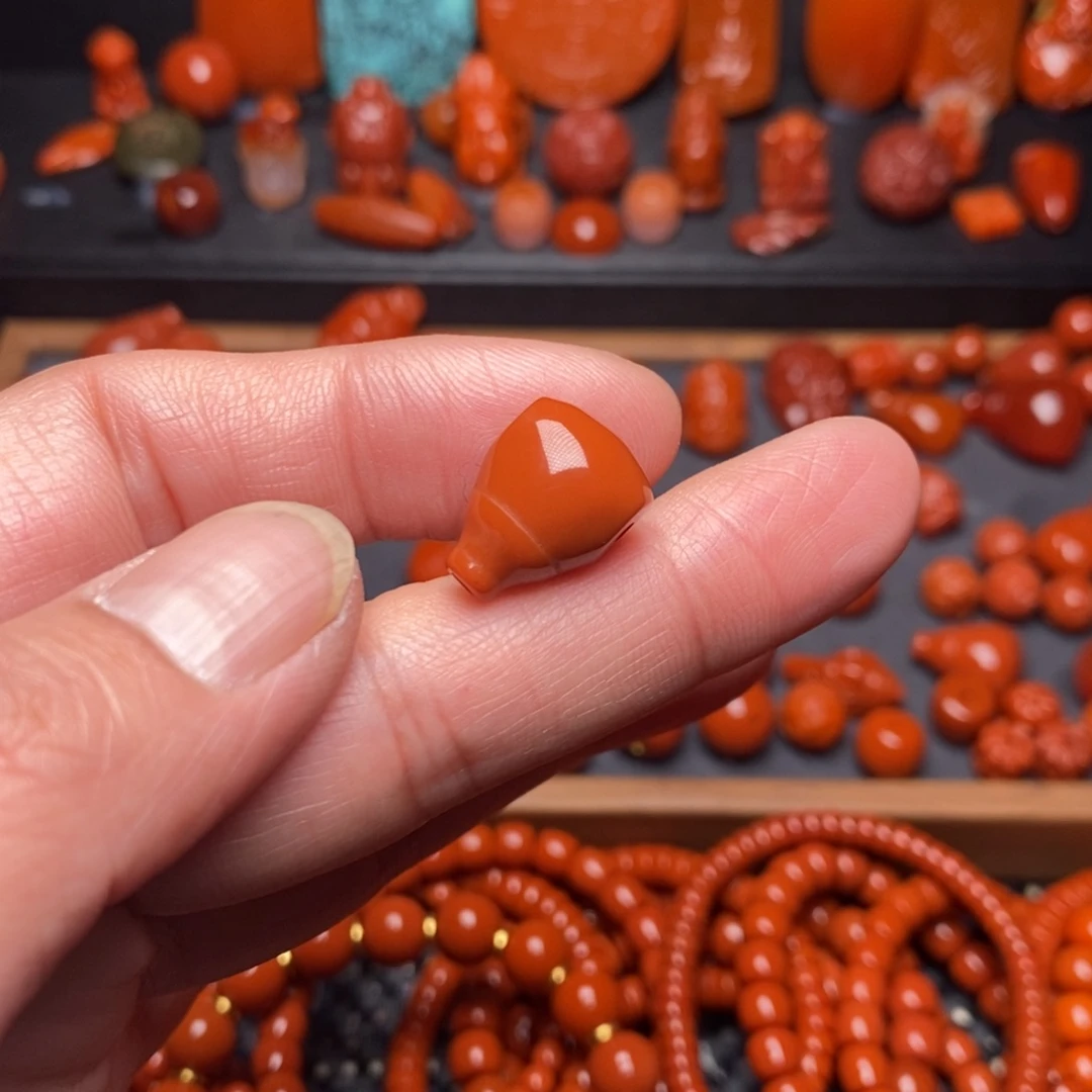 南红玛瑙配饰三通未镶嵌芾