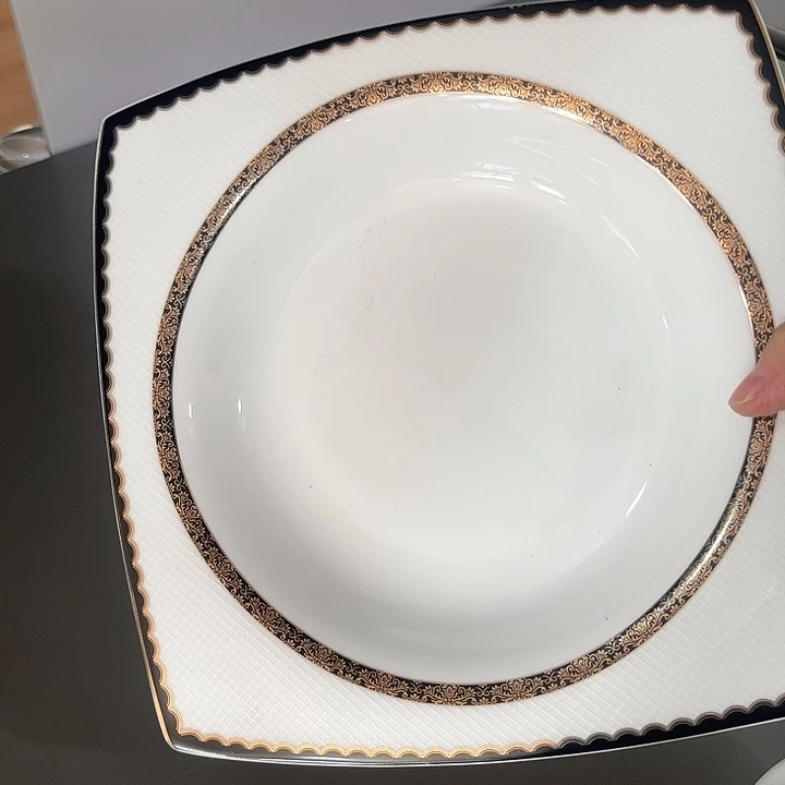 瓷片微瑕骨瓷福利盘两个