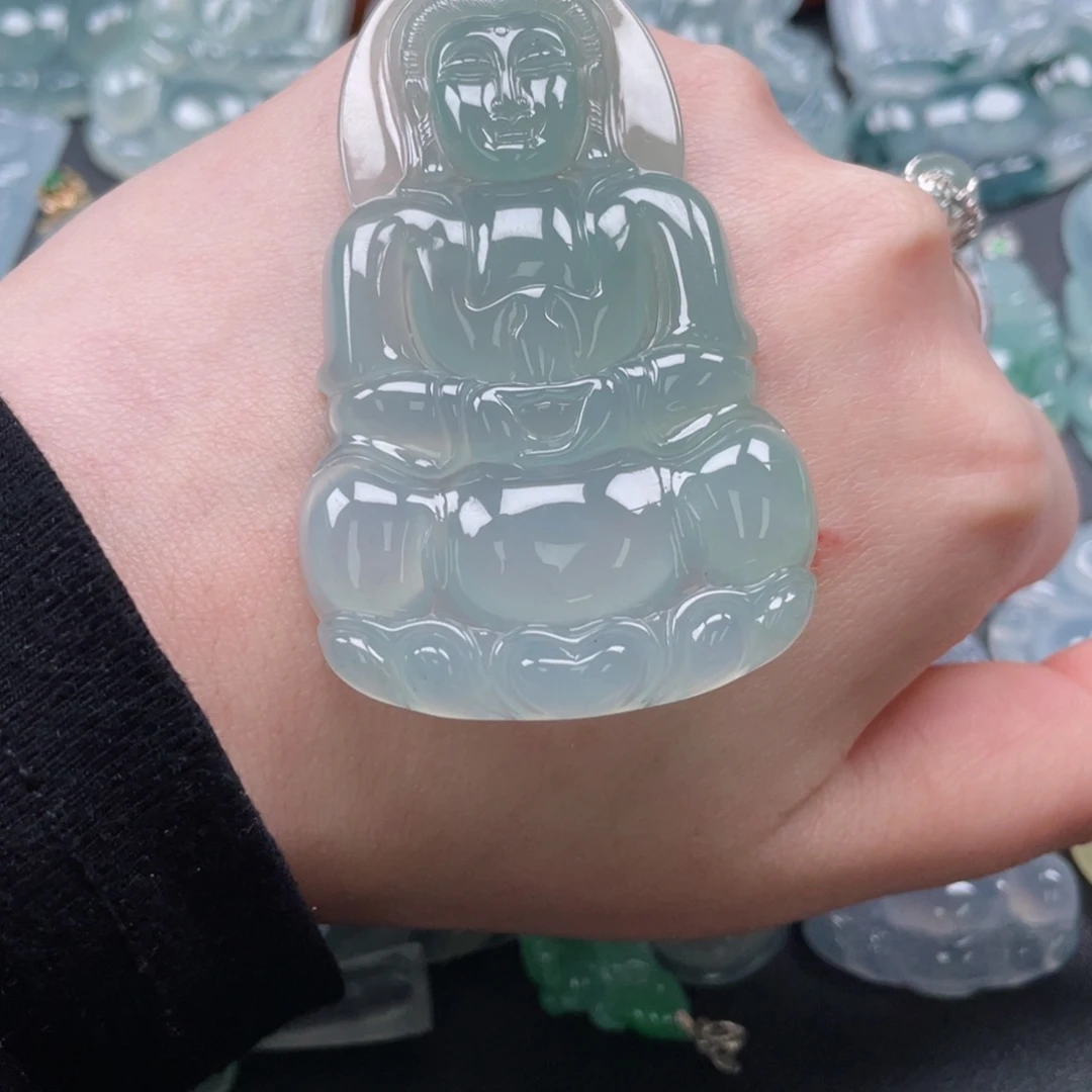 【闪购商品】翡翠颈饰未镶嵌观音