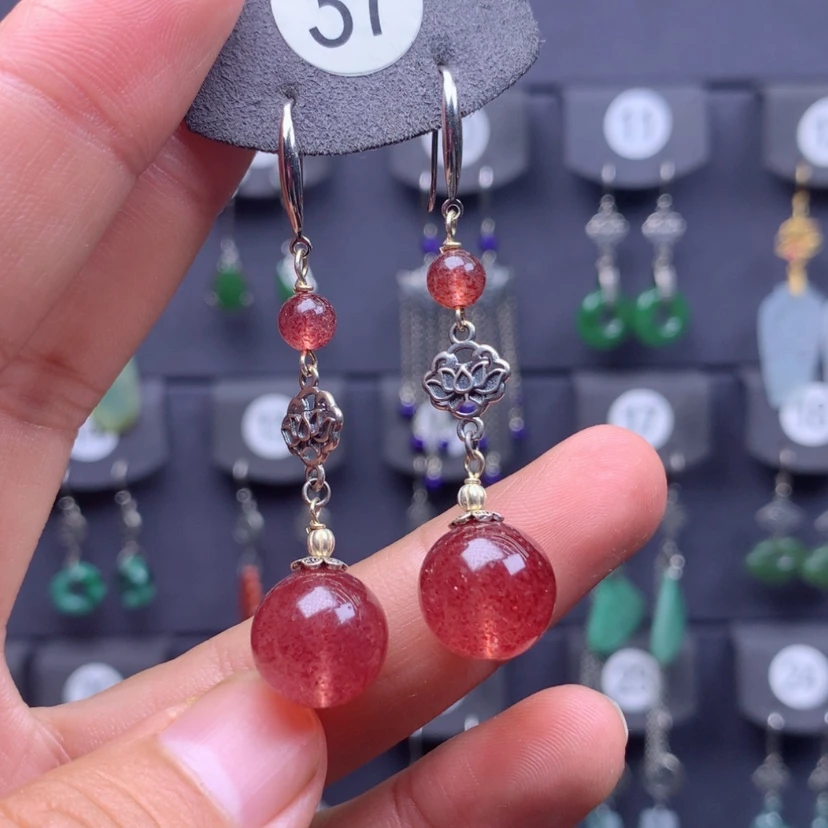 【闪购商品】水晶耳饰银S925镶嵌