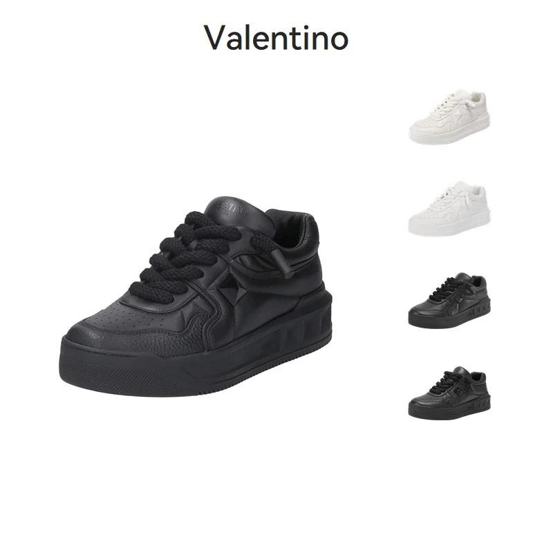 Valentino华伦天奴 男士铆钉厚底系带运动鞋 2S0G37 XTM