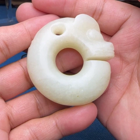 和田玉未镶嵌挂件