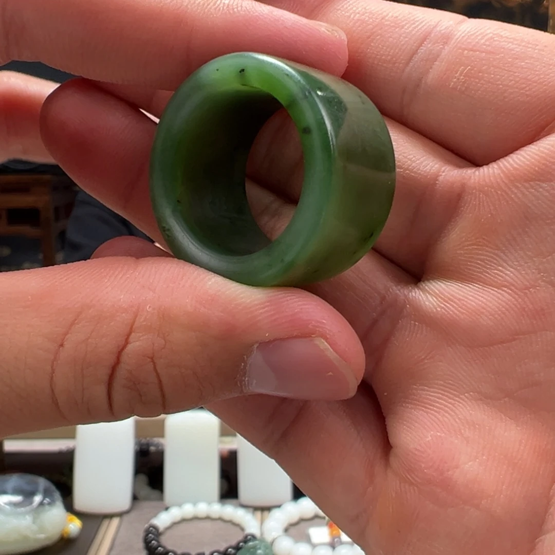 手串未镶嵌和田玉扳指卡21mm