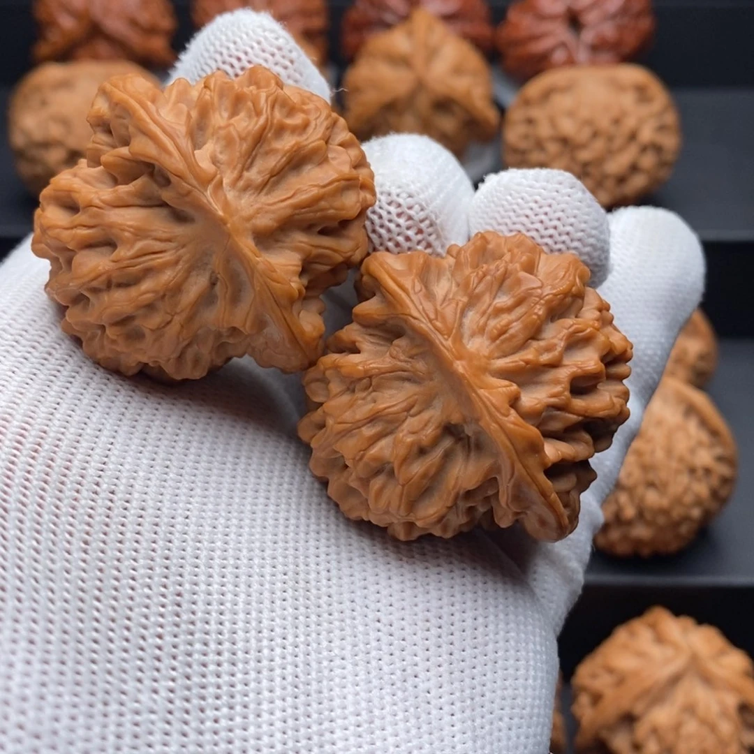 A***锋文玩核桃把件39尺秦闷