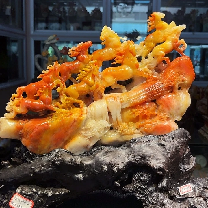 用***1寿山石寿山石雕刻工艺品