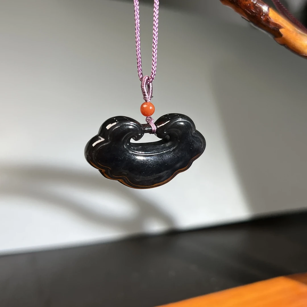 帝王紫和田玉如意吊坠42 KT24080601