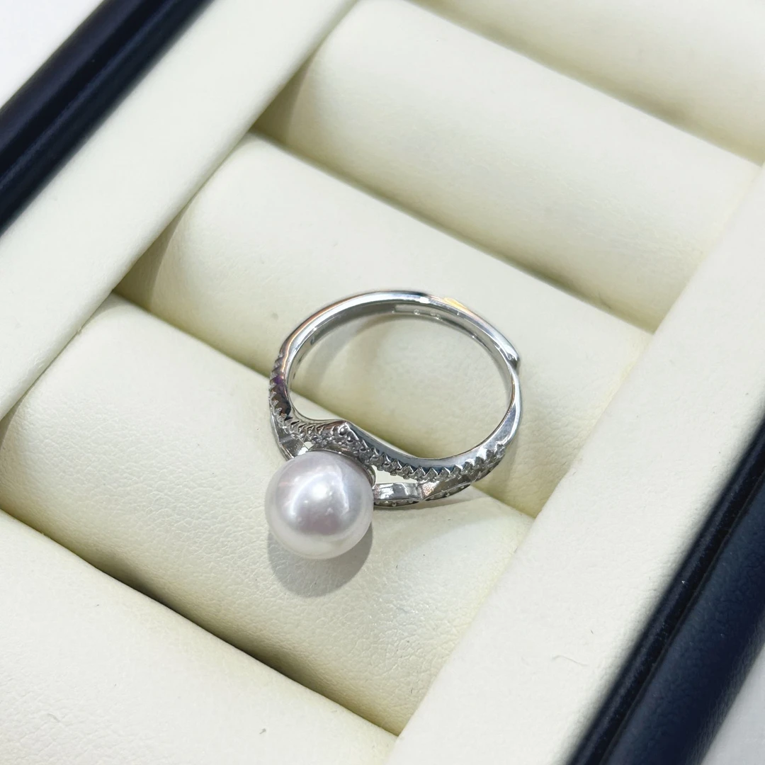 【田田推荐】海水珍珠akoya戒指 7-8mm S925银 YB0058