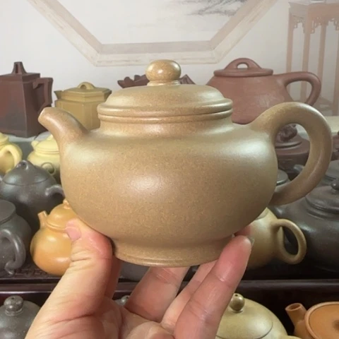 茶壶紫砂墨绿泥料250c c