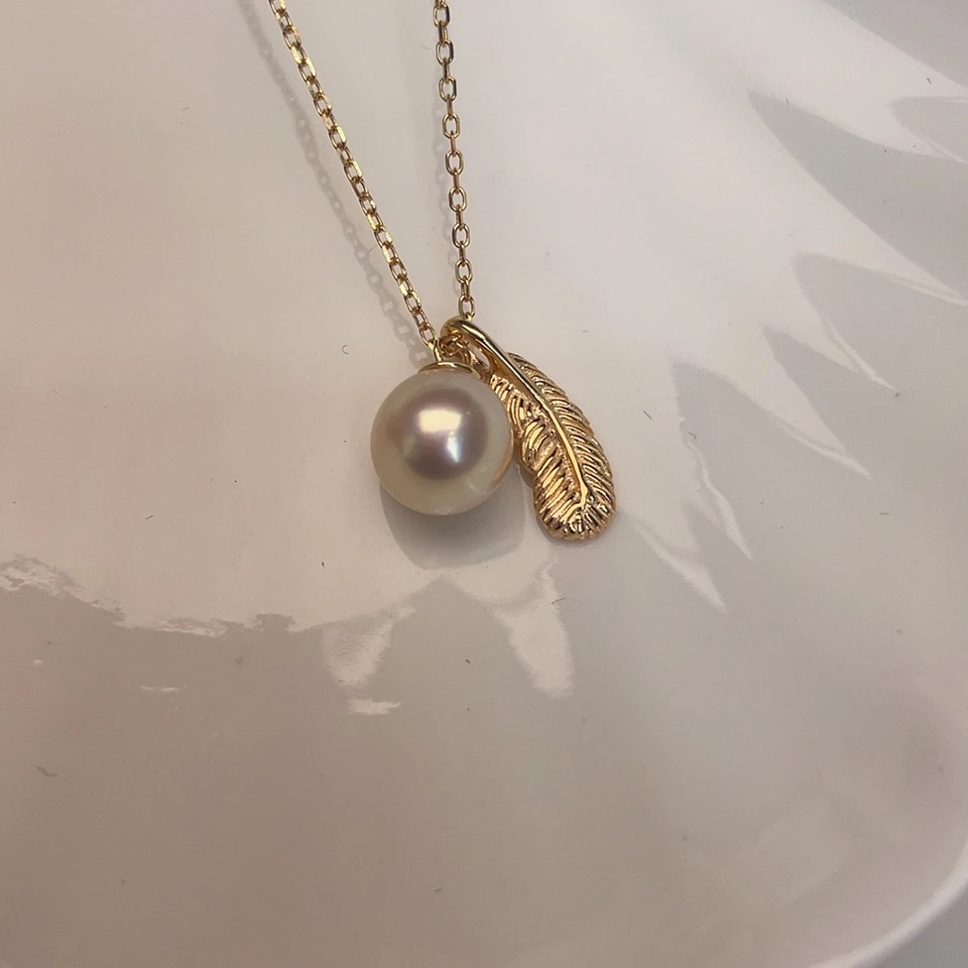 海水珍珠颈饰银S925镶嵌