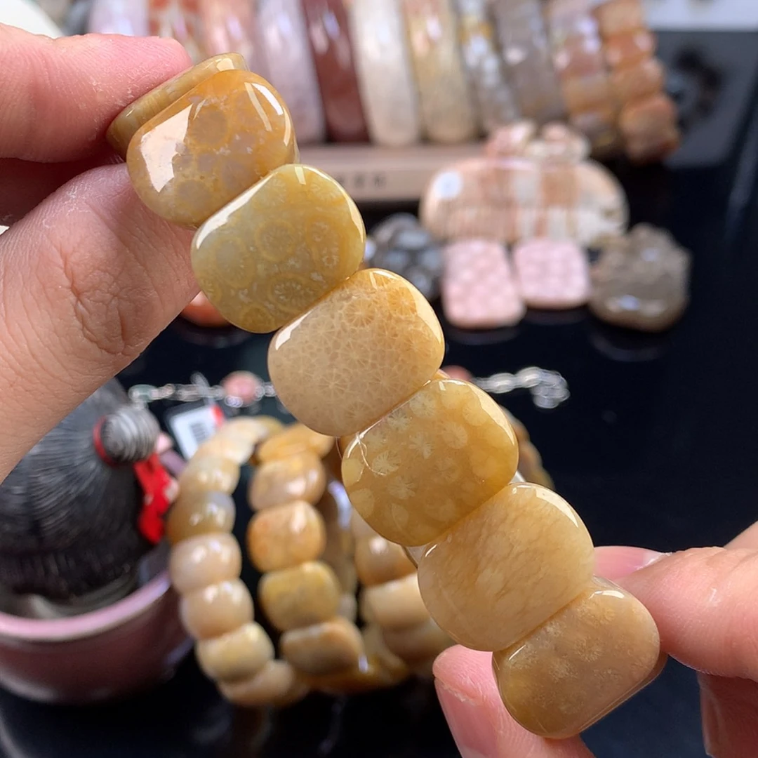 【闪购商品】硅化珊瑚（珊瑚玉）手镯未镶嵌5号