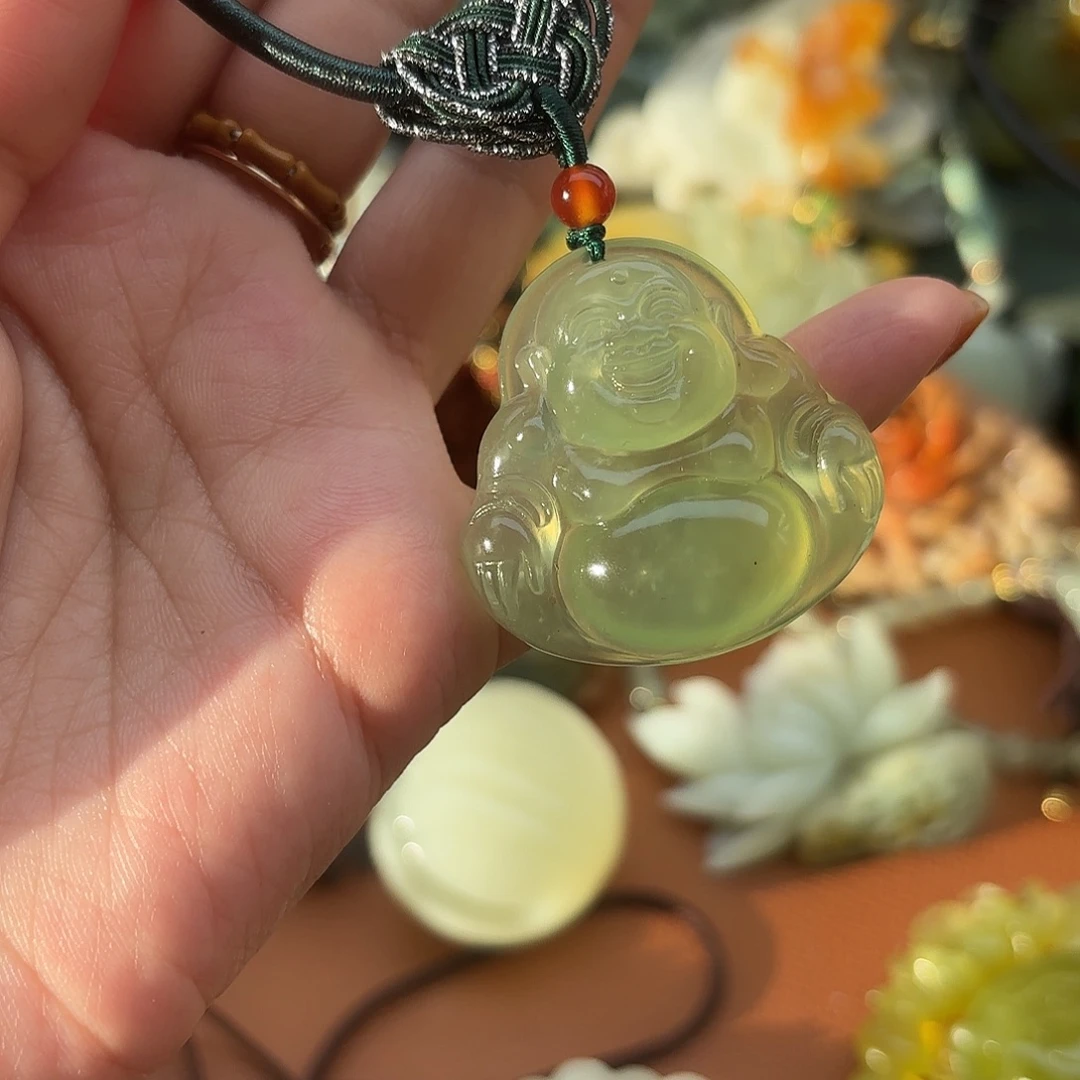 蛇纹石玉未镶嵌吊坠