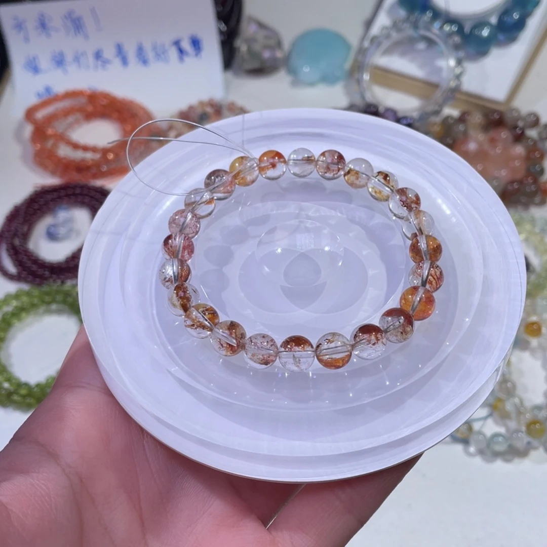 未镶嵌手链水晶满矿锦鲤胶花8+