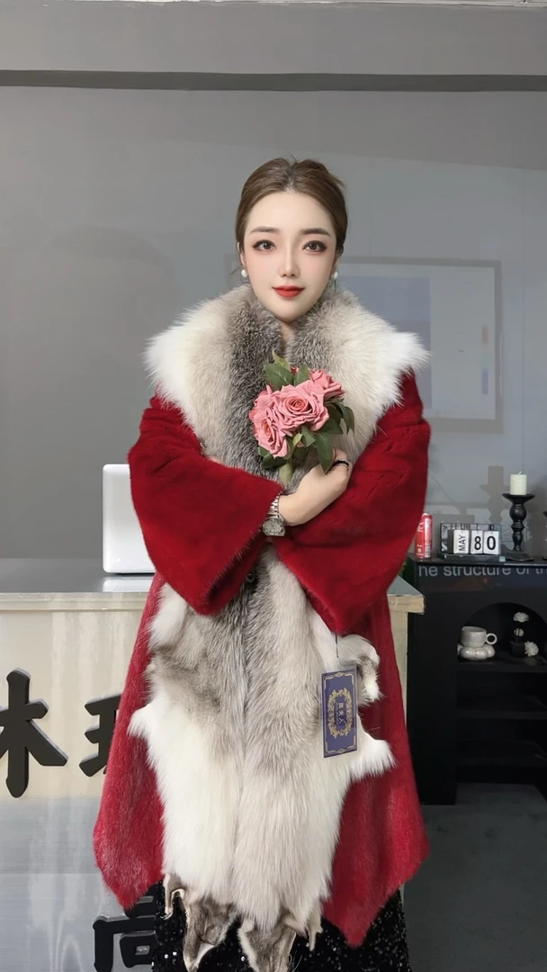 一号（琳琳深夜)貂皮琳琳冬季走秀高定女士高奢气质貂皮