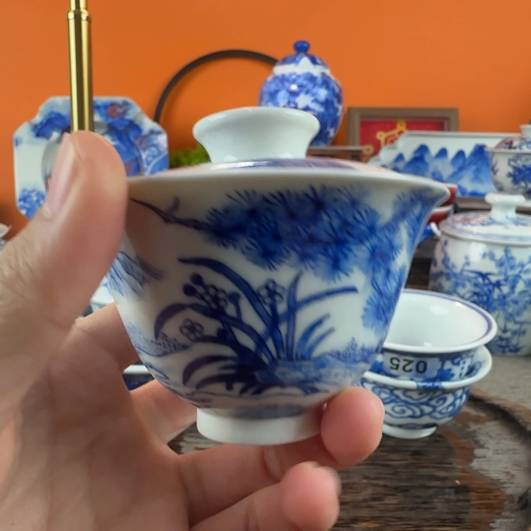 瓷片景德镇手绘青花瓷器065