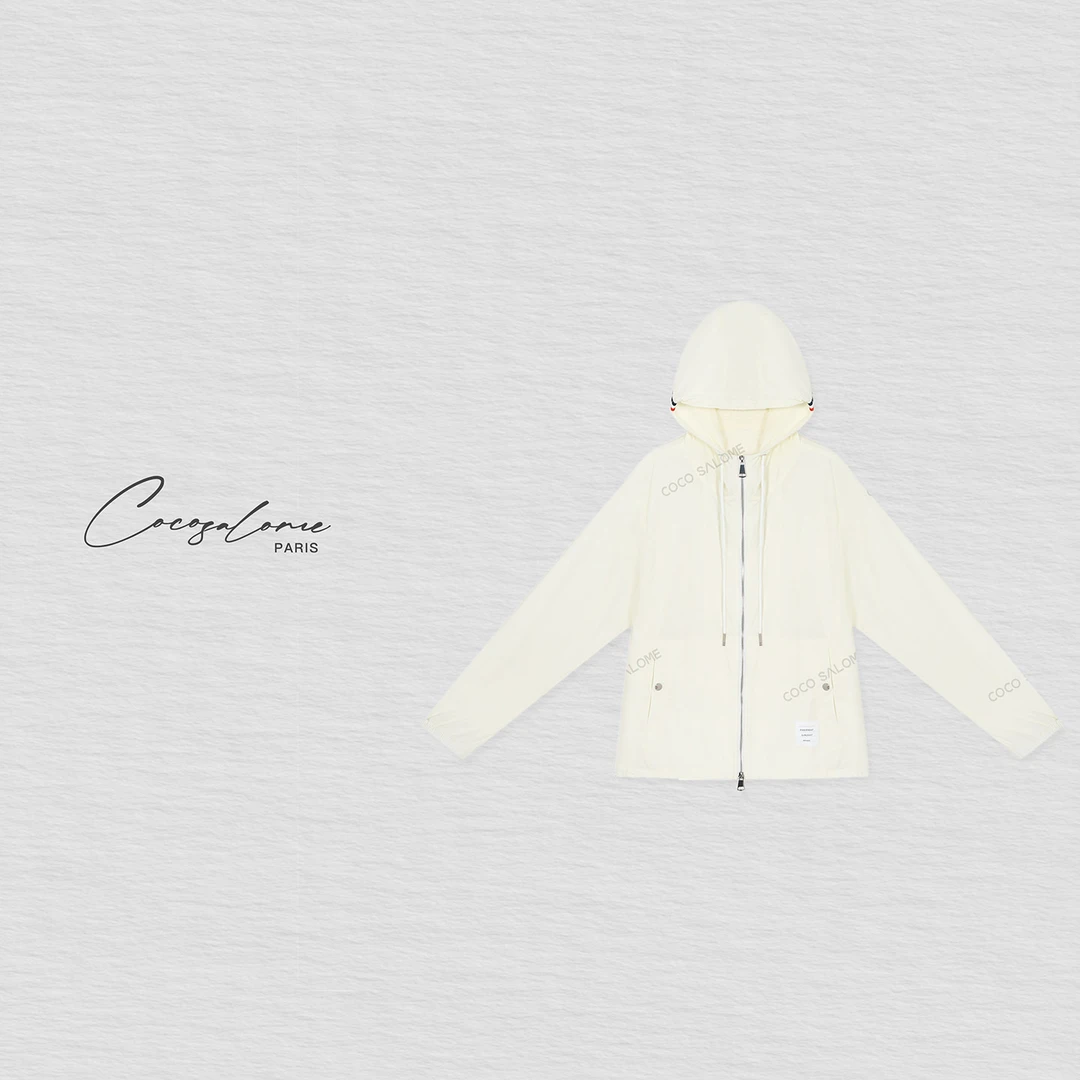 韩彬彬"T-B防晒"简约薄款上衣户外时尚女装防晒连帽外套0921-2