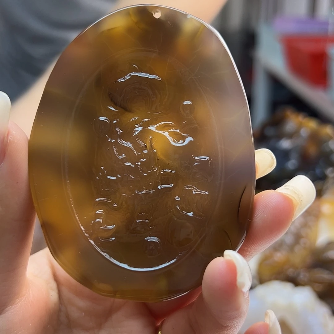 玛瑙/玉髓未镶嵌吊坠(不含链)