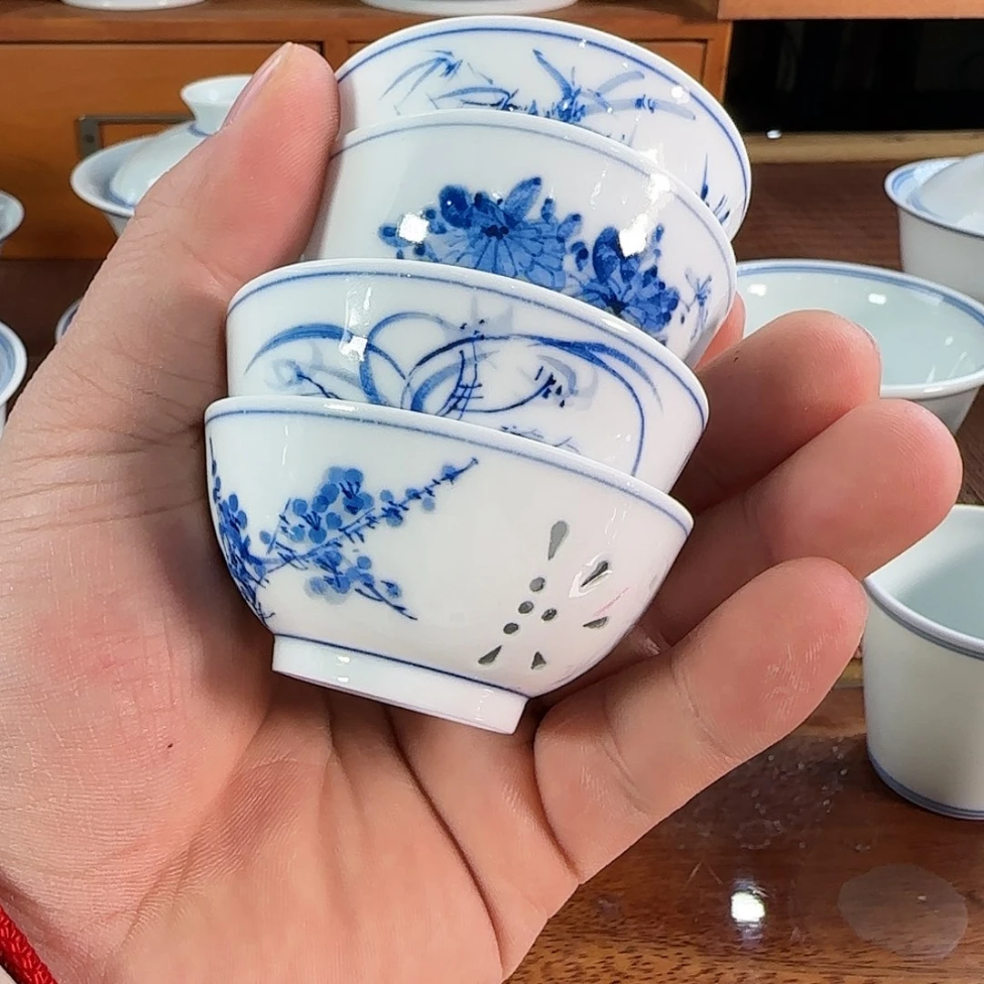 梅兰竹菊一套四小只