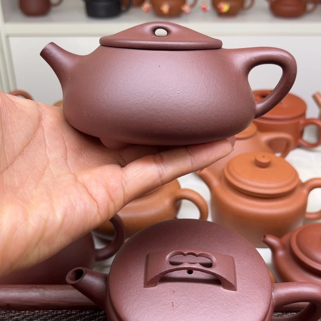 紫砂茶壶醉*墨石瓢微瑕260cccc0000