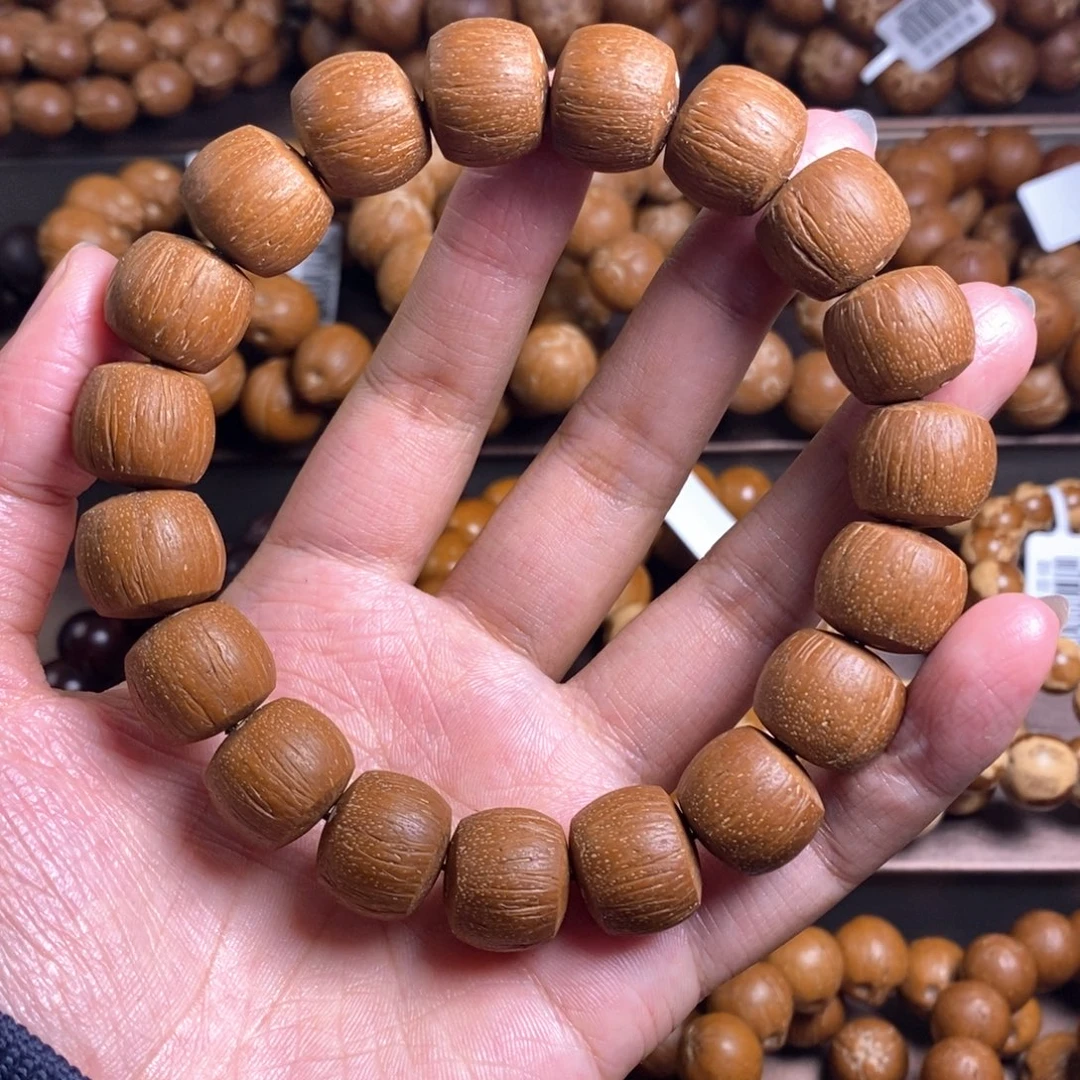 此***言手串紫金鼠15原皮磨盘珠