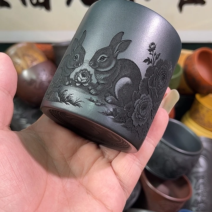 茶杯紫砂全手工紫砂主人杯