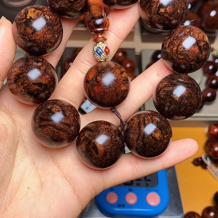 花梨木类手串/手链开****⊙老挝花梨风化料土埋料2.5