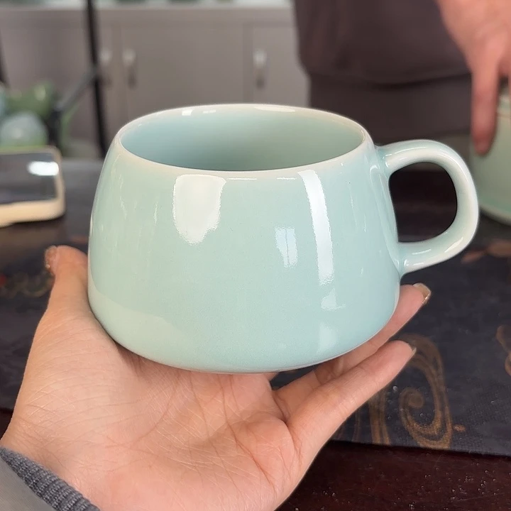 龙泉云间青瓷小米茶器