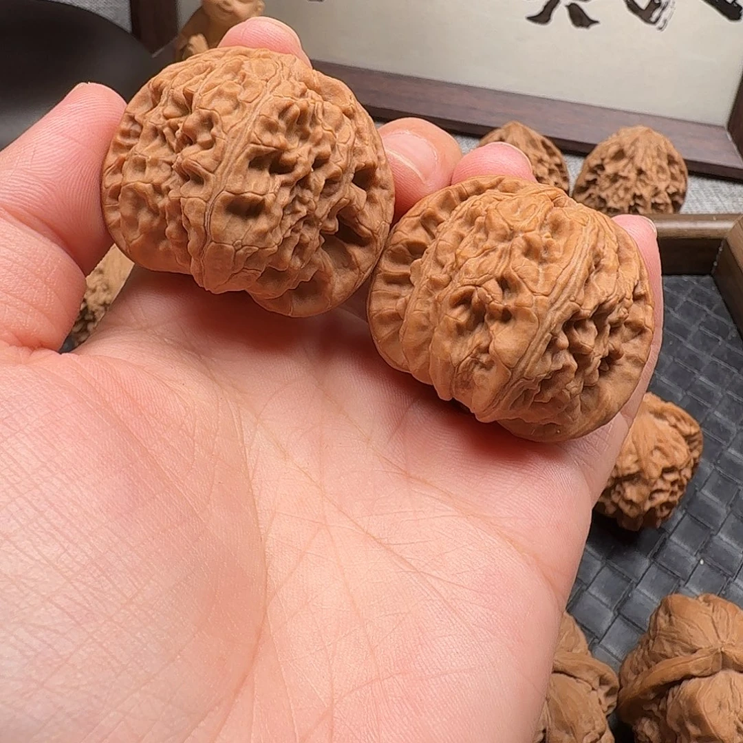 吊坠文玩核桃全品球白41